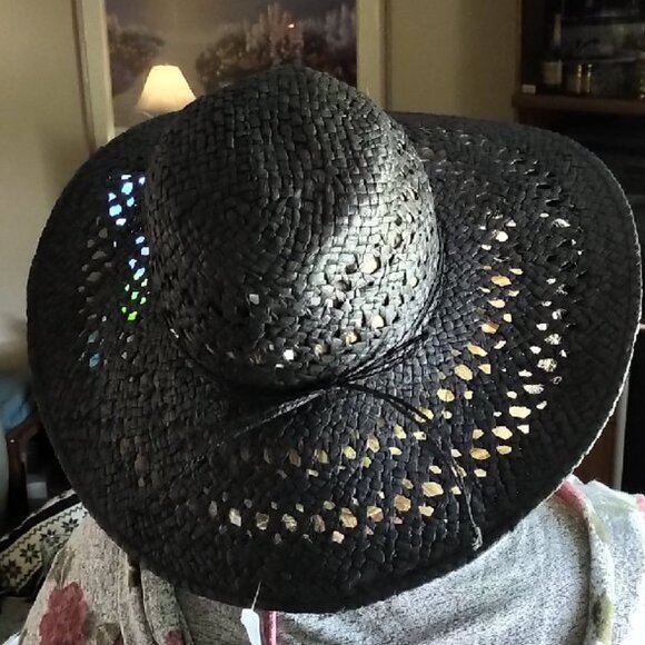🆕👒Jones New York Floppy Black Sun Hat - NWT👒 - Picture 5 of 6